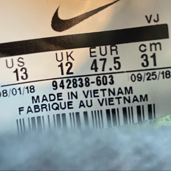 Nike Free RN Flyknit 2018 Black/Burgundy Running Shoes 942838-603 Men’s Size 13 - Picture 12 of 12